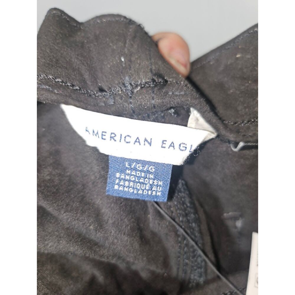 American Eagle Black Flare Leggings Women's Large NWT Yoga Pants Flawed - Picture 5 of 6